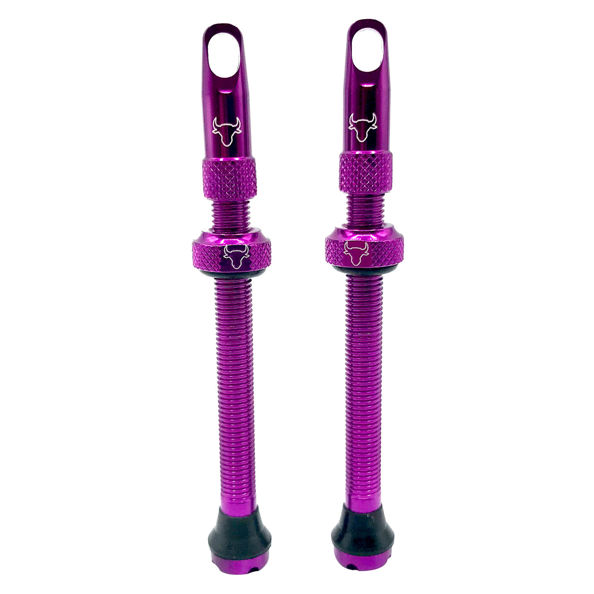 Tubeless Valve Stem, 65mm (Pair) - Purple