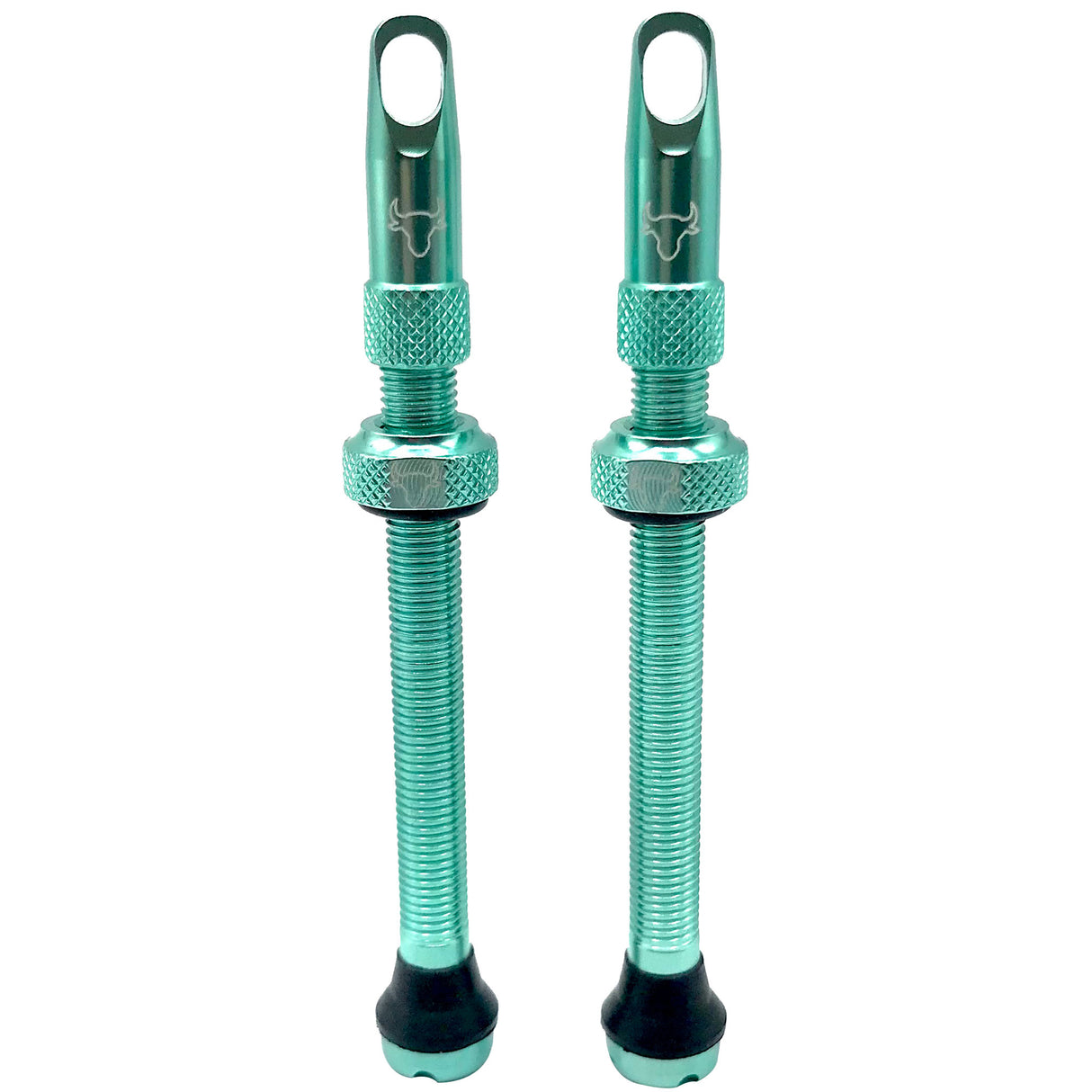 Tubeless Valve Stem, 65mm (Pair) - Turquoise