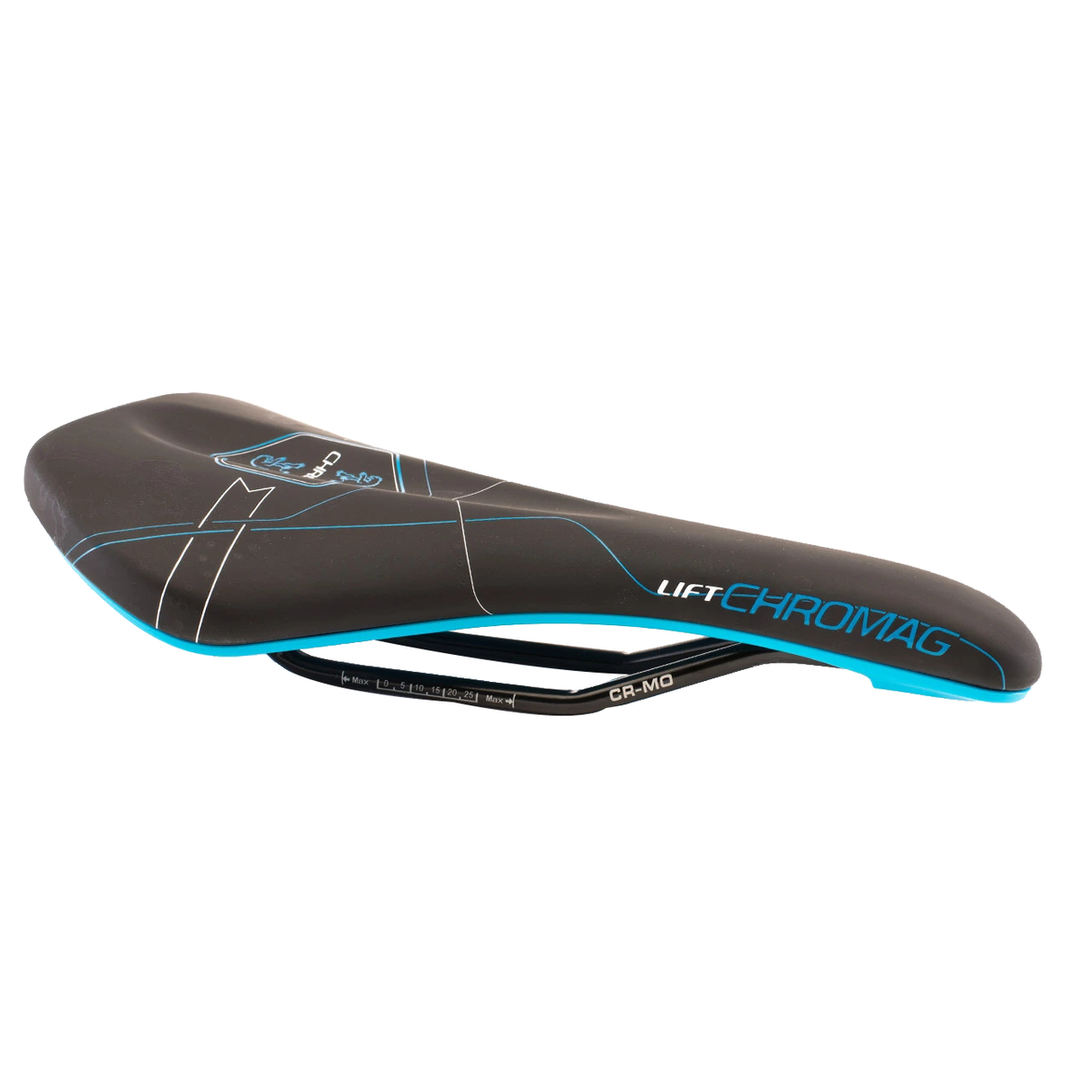 Lift Saddle, Synth Top, CrMo Rails - Black/Blue