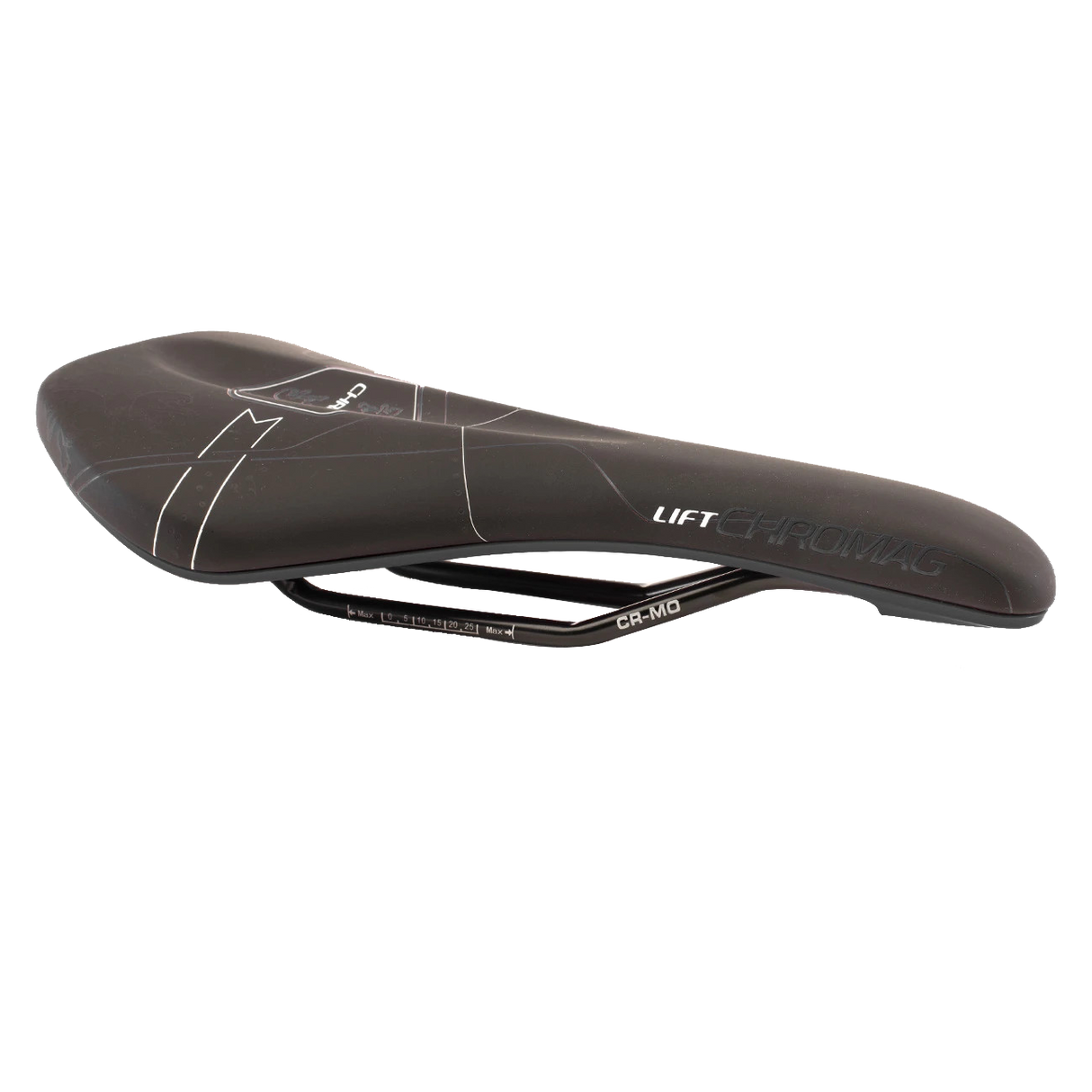 Lift Saddle, Synth Top, CrMo Rails - Black/Gray
