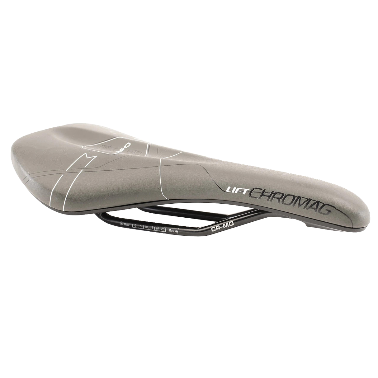 Lift Saddle, Synth Top, CrMo Rails - Silver