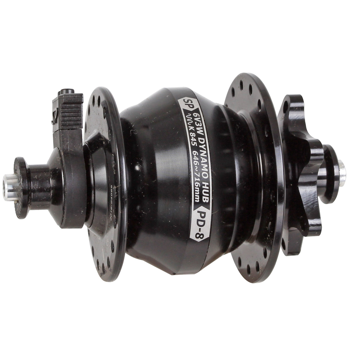 PD-8 IS-Disc Front Q/R Hub, 9x100mm, 36h - Black