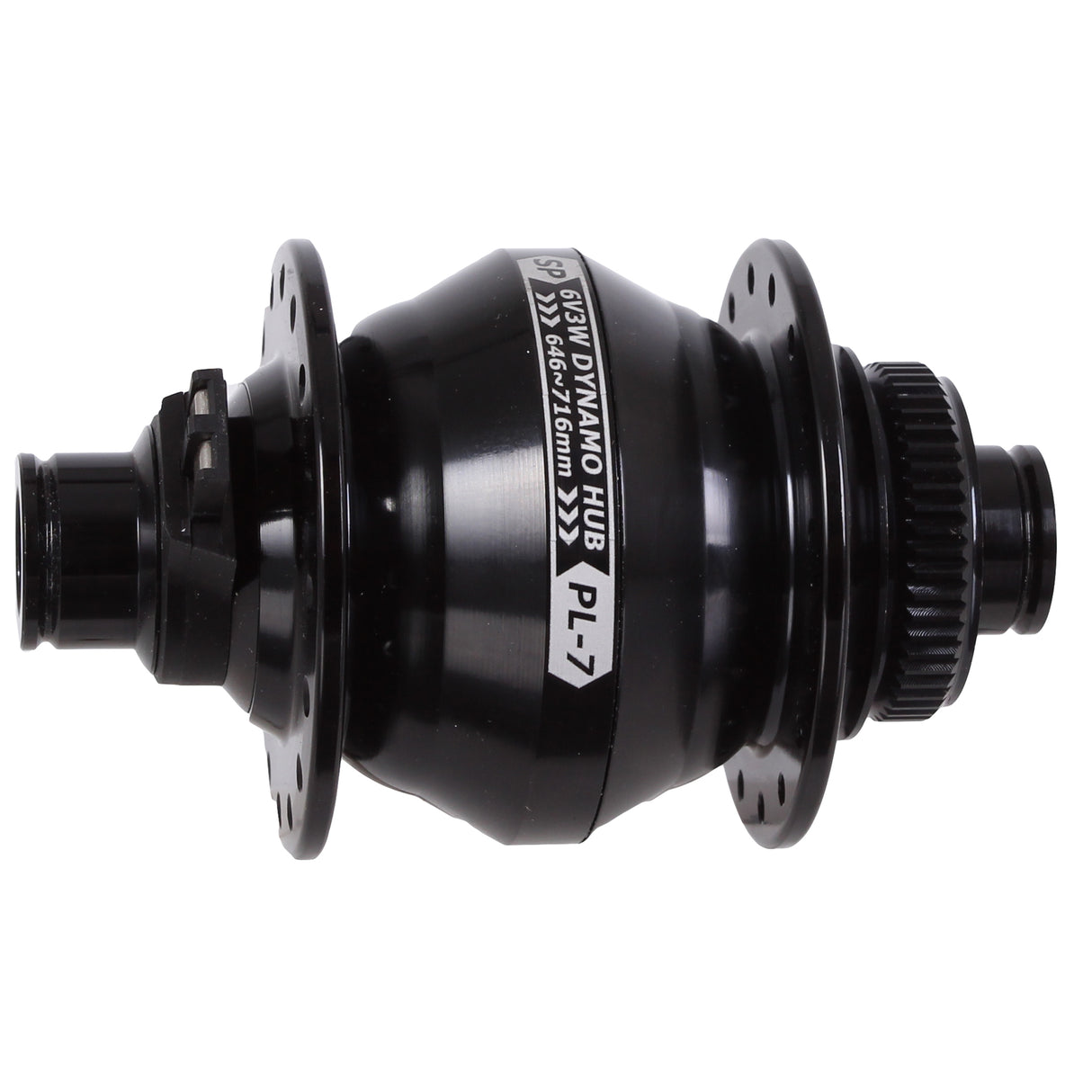 PL-7 CL-Disc Front T-A Hub, 12x100mm, 32h - Black
