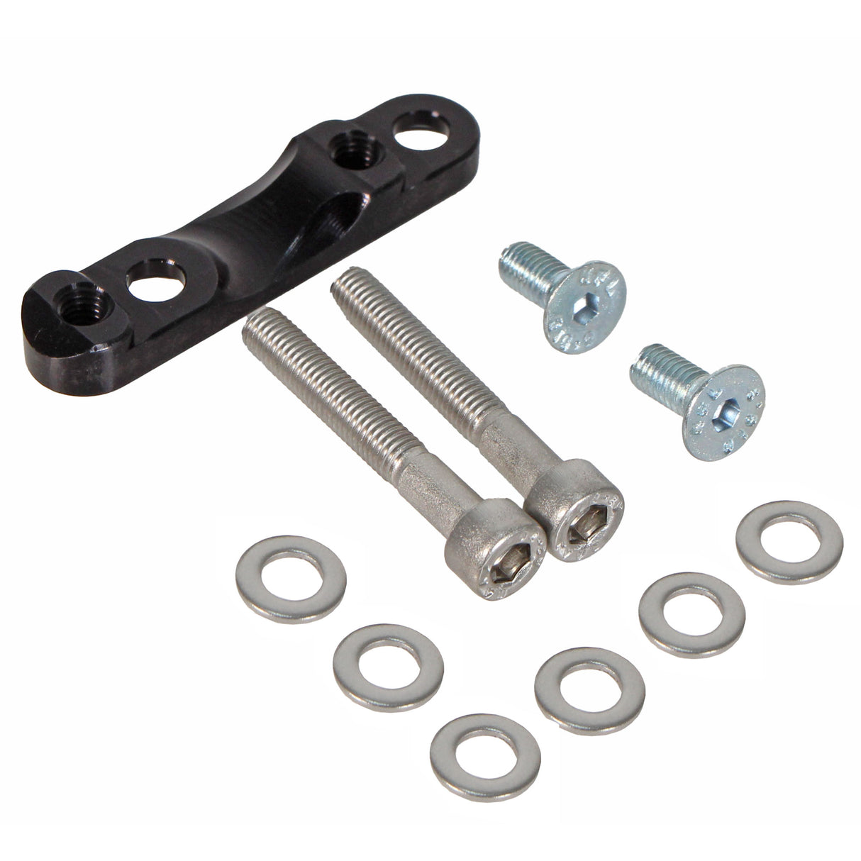 Flat Mount Caliper Adapter, Rear-160 (Y), Black