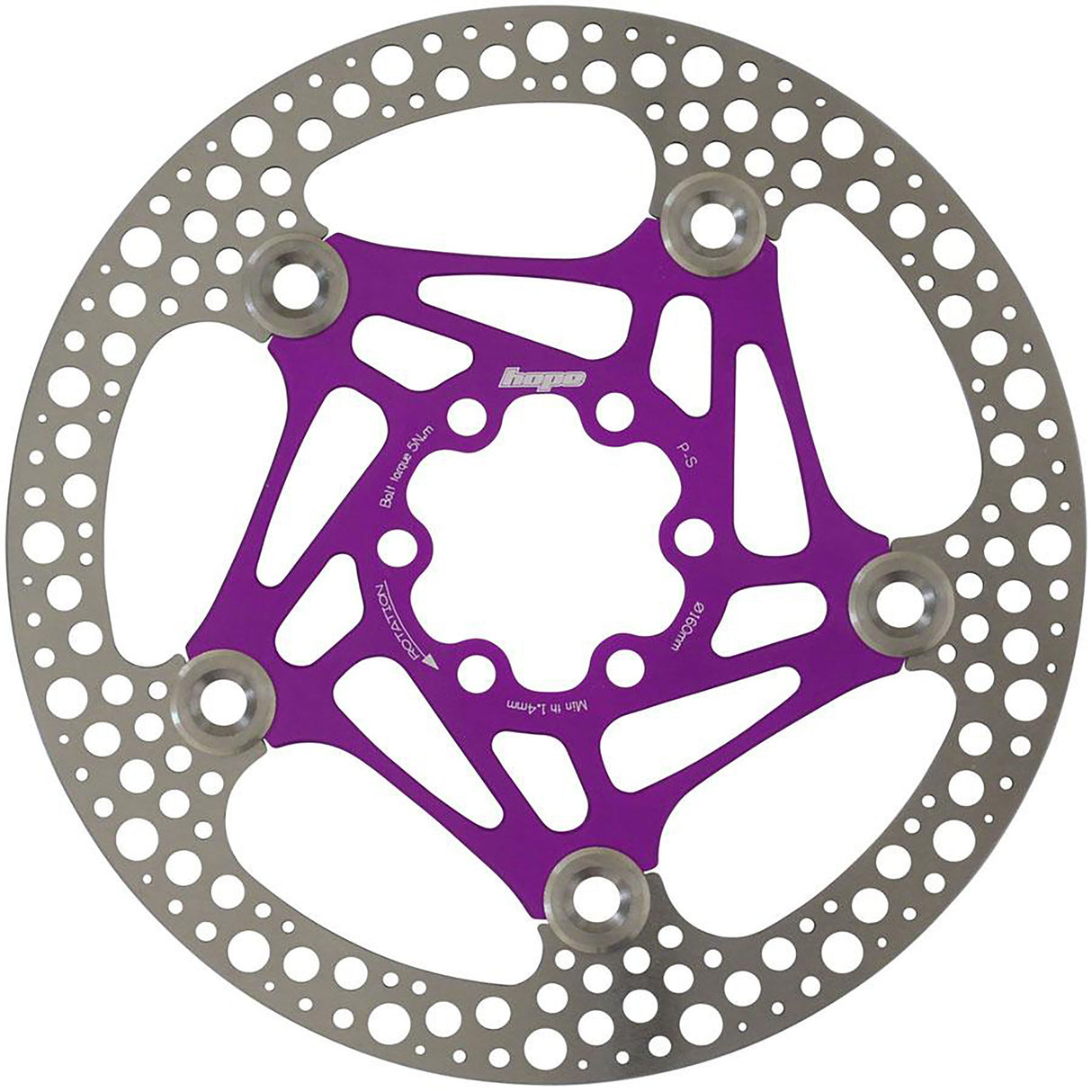 Road Floating Rotor, 160mm, Purple