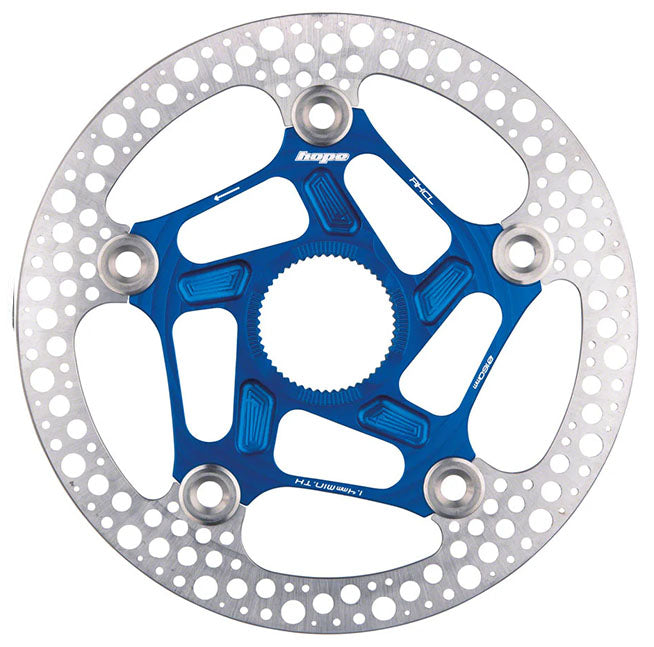 Road Center Lock Floating Rotor, 140mm, Blue NLS