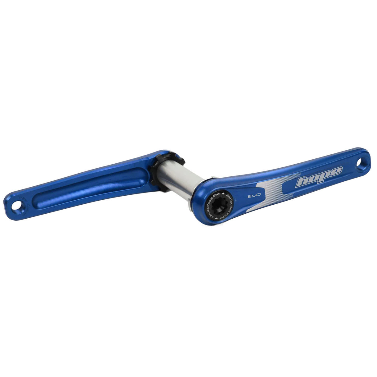 Evo Crankset No Spider(68/73mm), 155mm, Blue
