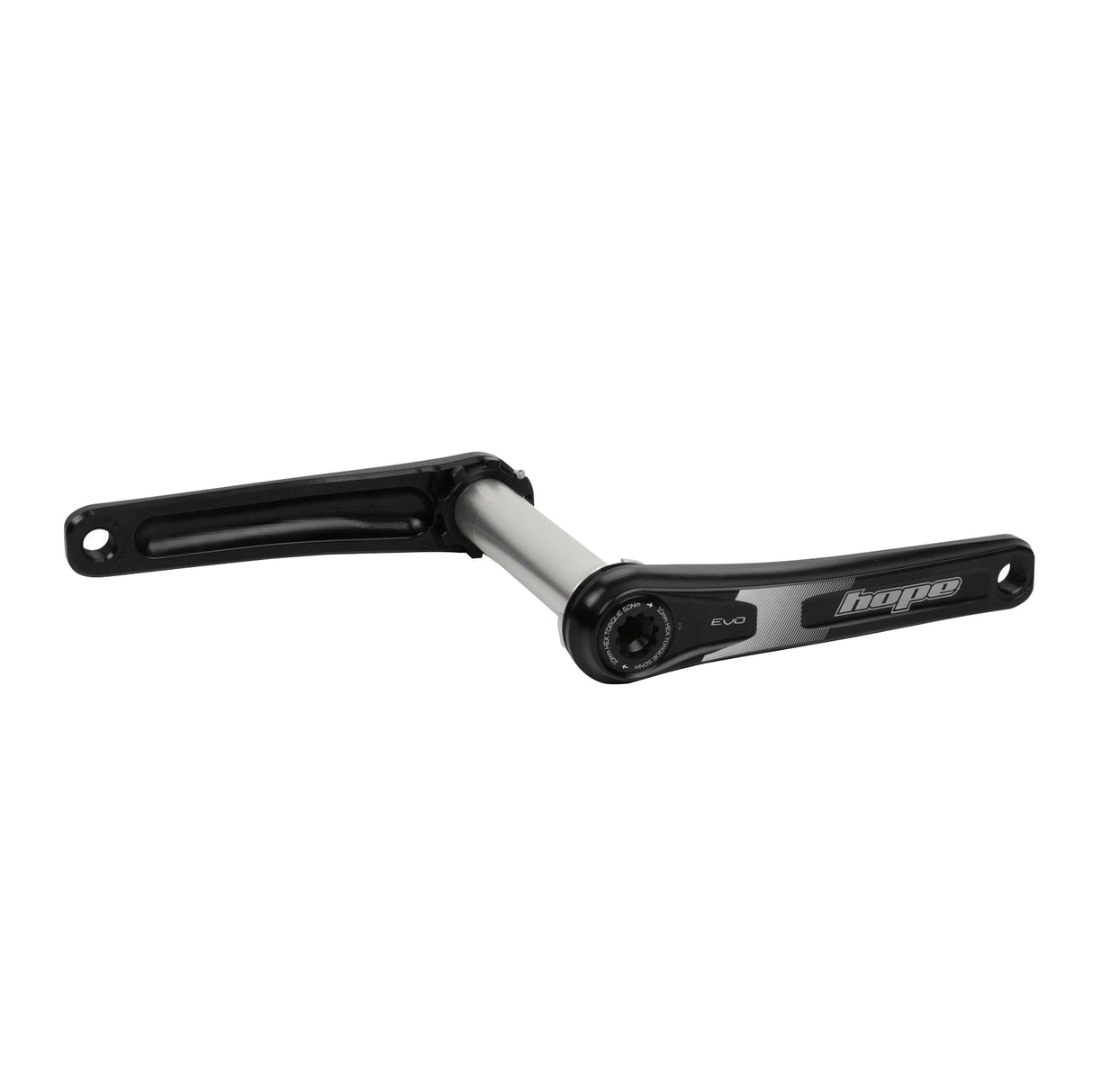 Evo Crankset No Spider(68/73mm), 155mm, Black
