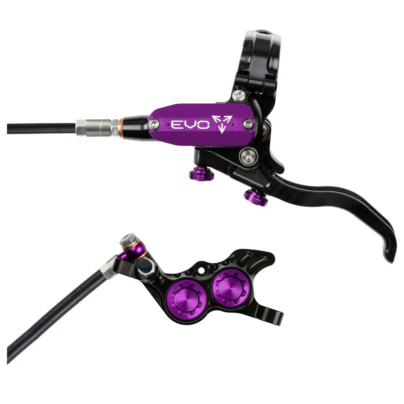 Tech 4 Evo GR4 Disc Brake, Right/Rear, 74mm, Blk/Prpl