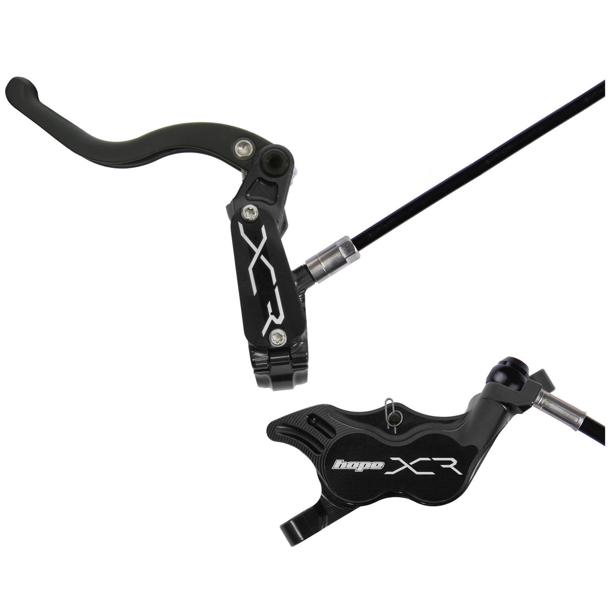 XCR Pro E4 Disc Brake, Right/Rear, 74mm, Black