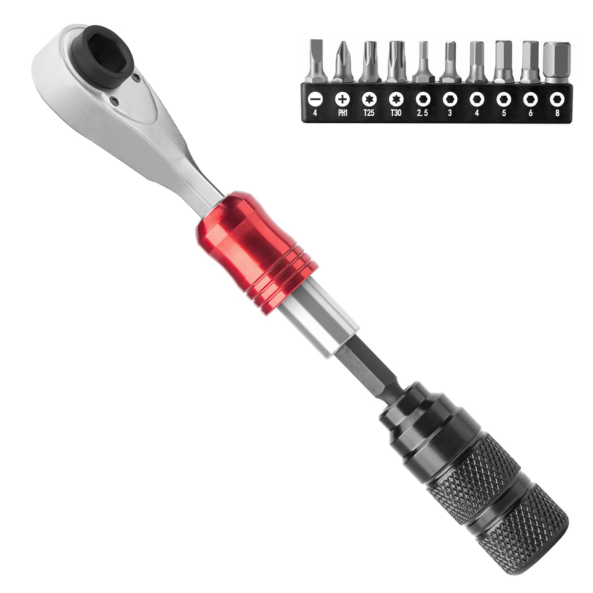 1/4-Inch Ratchet Socket Wrench Set 2.5-8mm Allen Hex Torx Sockets for Road Mountain Bike Maintenance