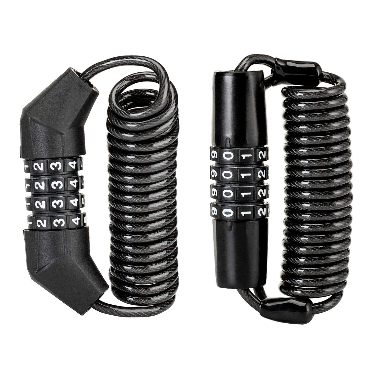 ROCKBROS Retractable Luggage Helmet Lock 4 Digit Little Black, 2Pcs