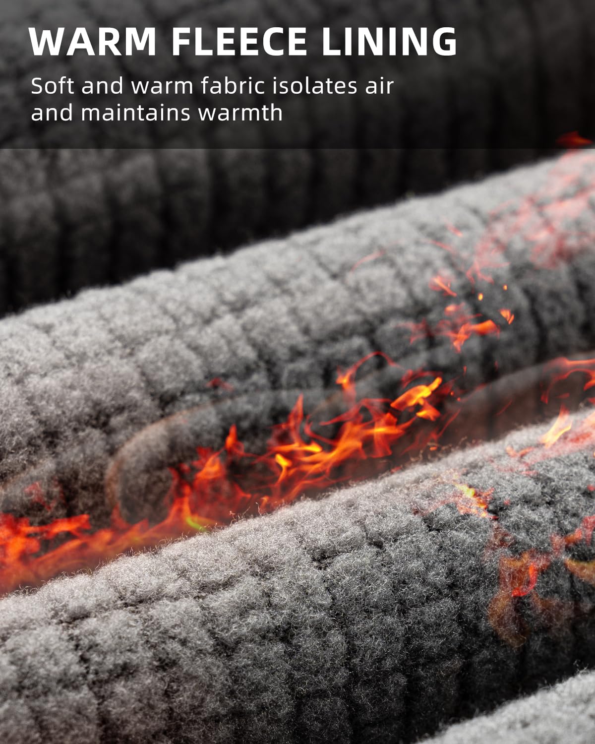 ROCKBROS Men’s Windproof Winter Cycling Pants warmth fleece-lined for outdoor hiking