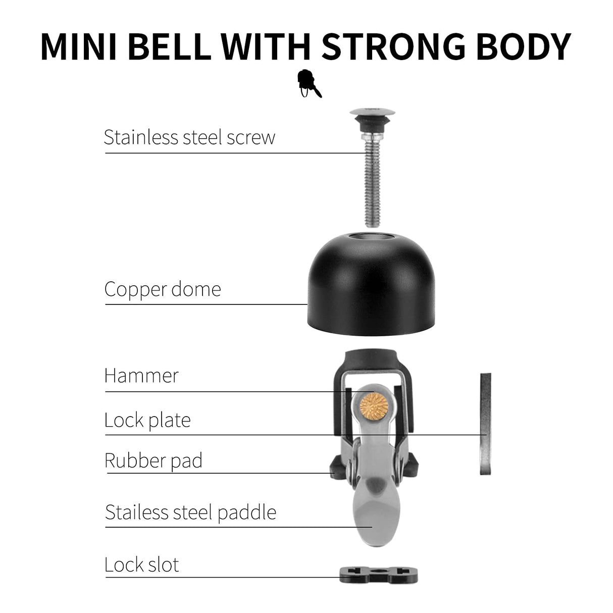 ROCKBROS Bike Classic Bicycle Bell Loud Sound Bells