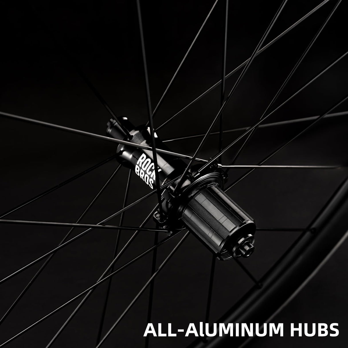 ROCKBROS 700c Carbon Fiber Disc Rim 38/50/65 mm 1.6-1.7 kg Clincher Wheelset