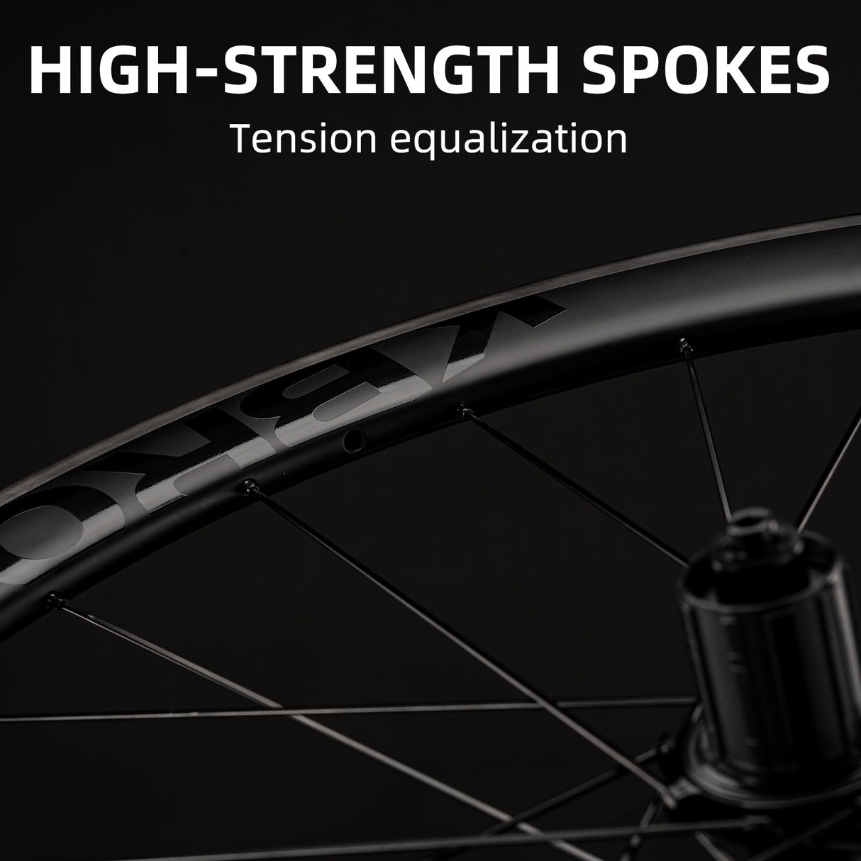 ROCKBROS 700c Carbon Fiber Disc Rim 38/50/65 mm 1.6-1.7 kg Clincher Wheelset