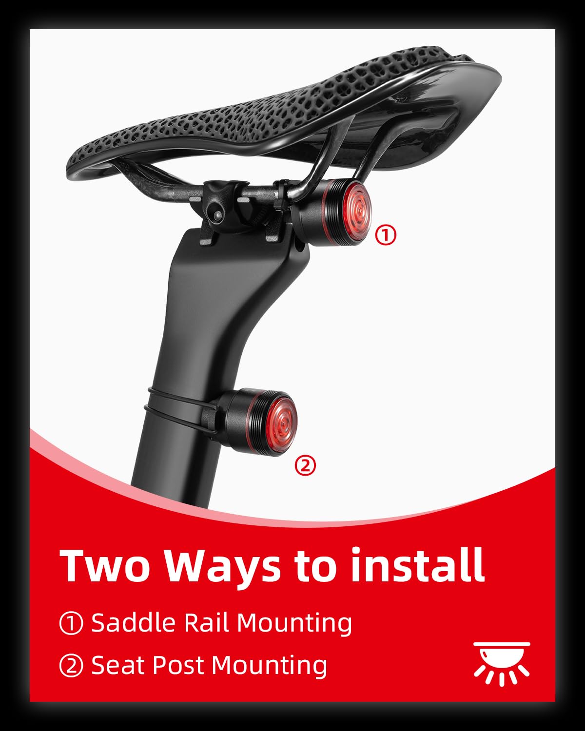 Bike Tail Light Brake Sense USB-C
