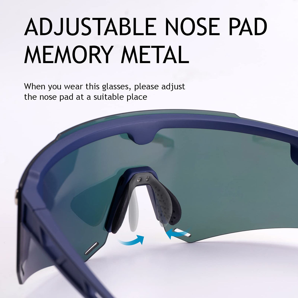 Unisex Polarized Cycling Glasses with 2 Replaceable Lenses