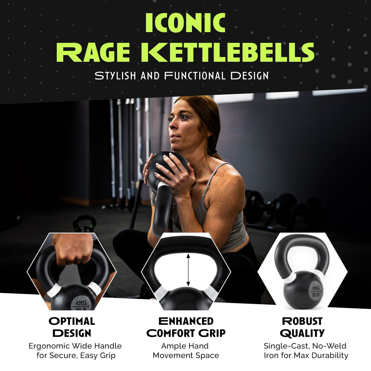 Single Cast Iron Kettlebell