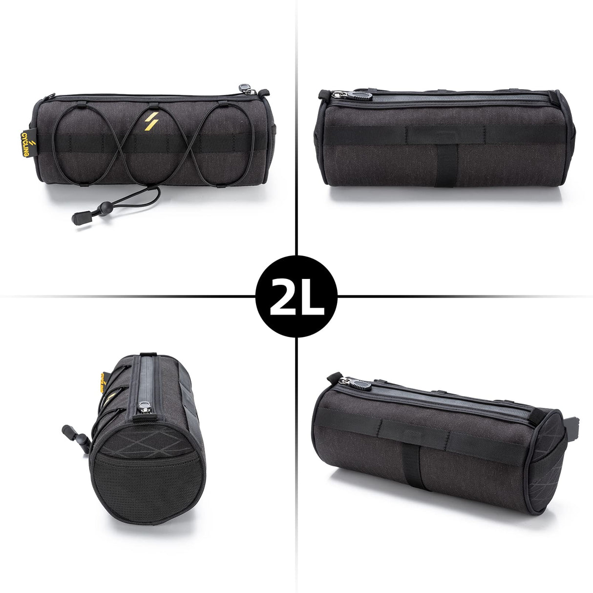 ROCKBROS Small Handlebar Bag Handy Front Bike Storage Pouch with Shoulder Strap Ideal
