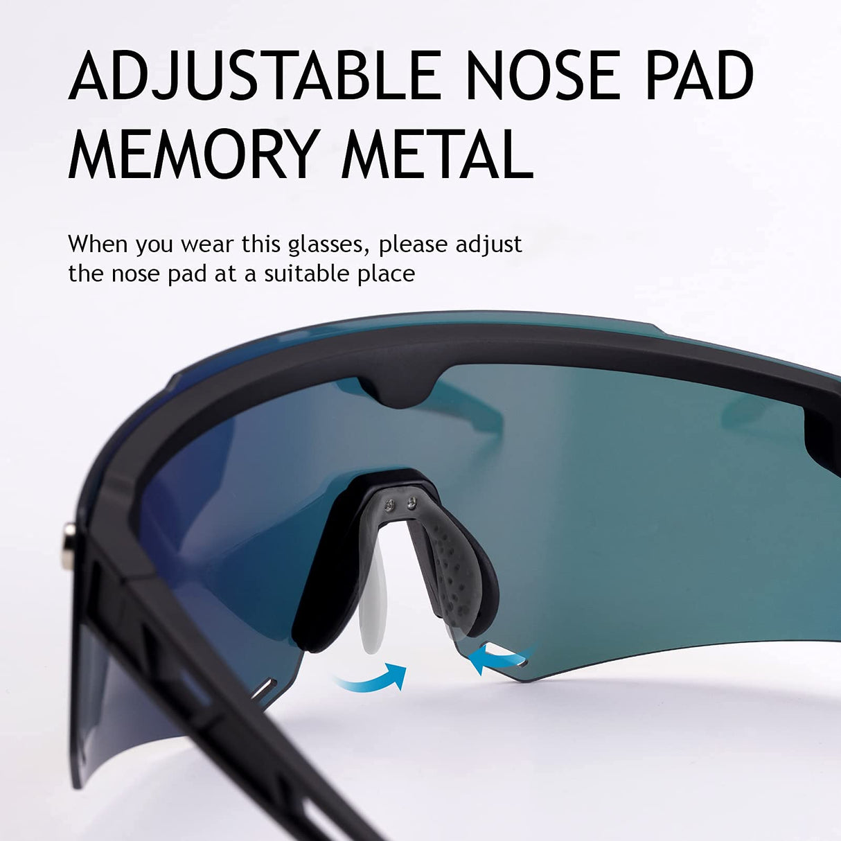 Unisex Polarized Cycling Glasses with 2 Replaceable Lenses