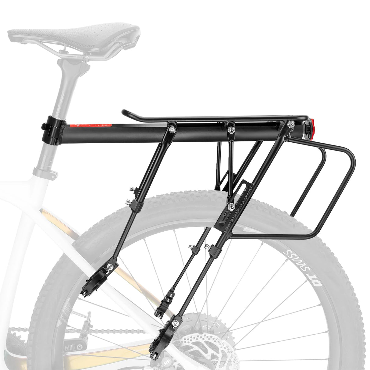 ROCKBROS Quick Release Rear Bike Cargo Rack, 55LB Capacity for 26”-29” MTB E-Bikes