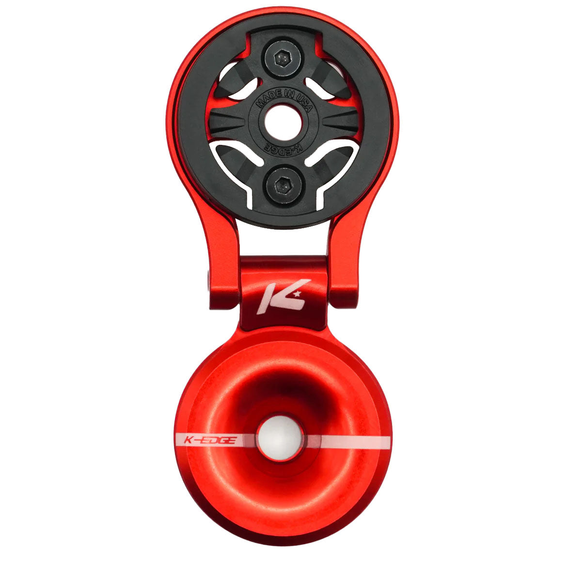 Garmin Race Stem Mount w/ Top Cap, Adjustable, Red