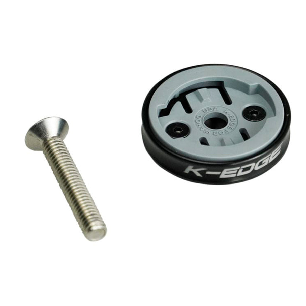 Wahoo Gravity Cap Mount, Stem Cap, Black Anodized