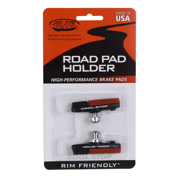 Dura 2 Road Pads, Holder with Pads - Black Pr