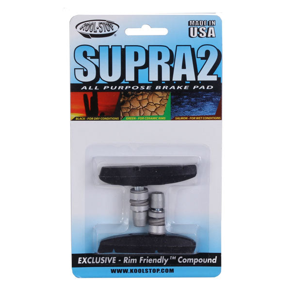 Supra 2 Pads, Threaded - Black Pr