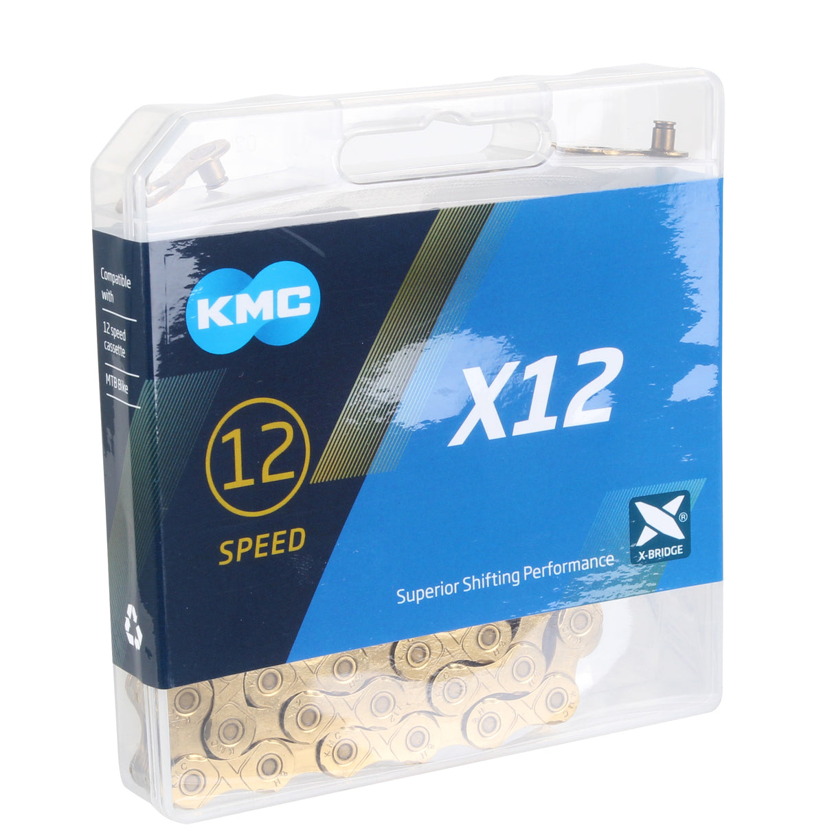 X-12 Ti-Nitride Coated 12sp Chain, Gold