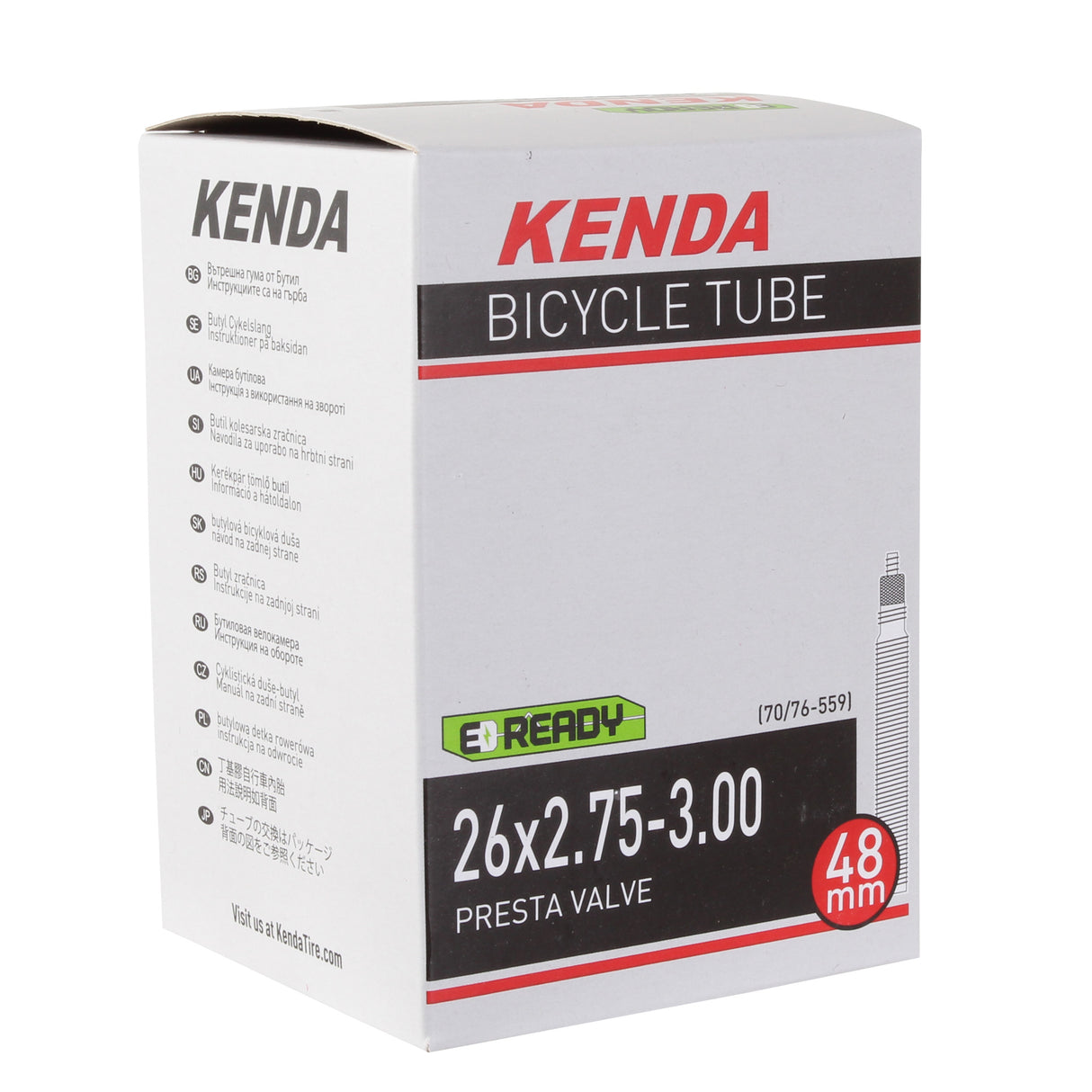 Butyl Tube, 26 x 2.75-3.0" PV/48mm - Each NLS