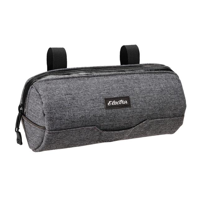Reflective Charcoal Cylinder Handlebar Bike Bag