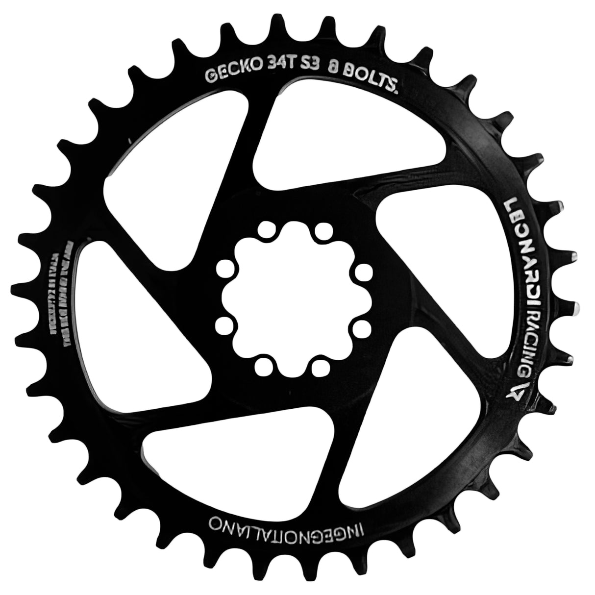 S3 8-bolt Direct Mount Ring, 34T - Black