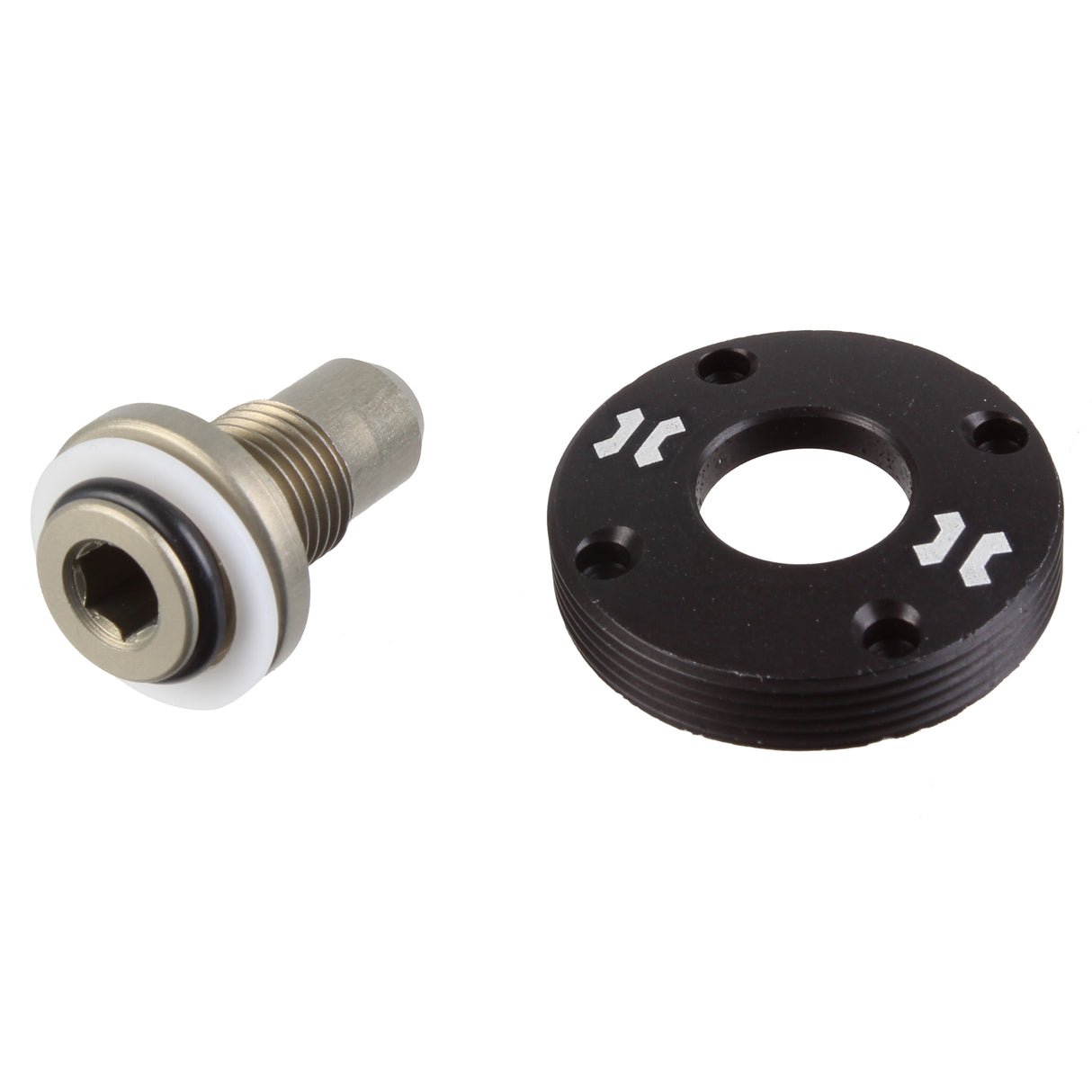Hub Cap and Bolt, Lefty Hub - Black