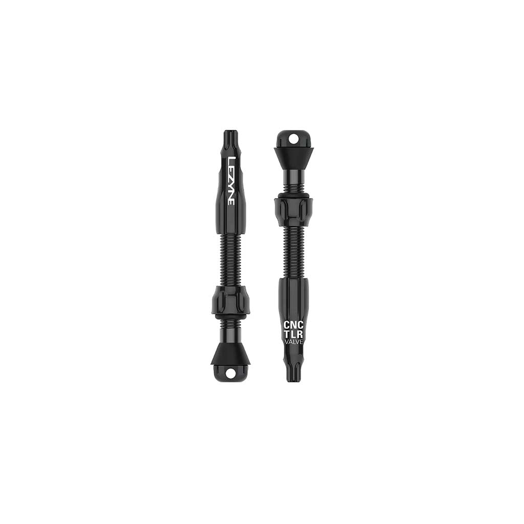 CNC TLR Tubeless Valve Pro, 44mm, Black, Pair
