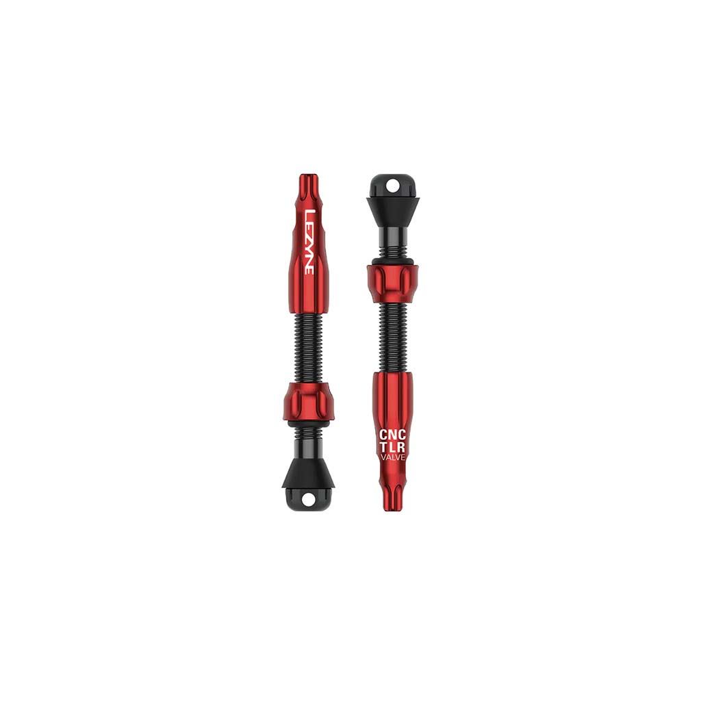 CNC TLR Tubeless Valve Pro, 44mm, Red, Pair