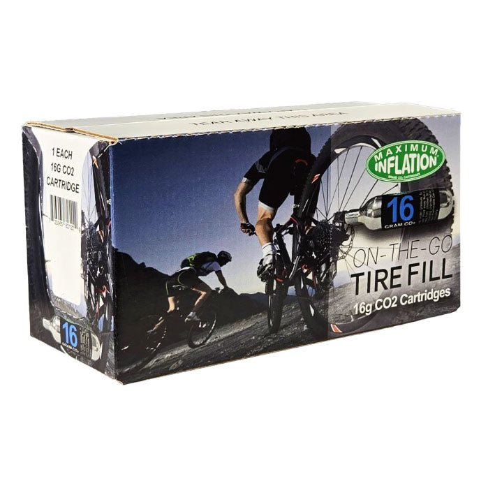 CO2 Cartridges, 3/8" threaded, 16g - 50 Pack