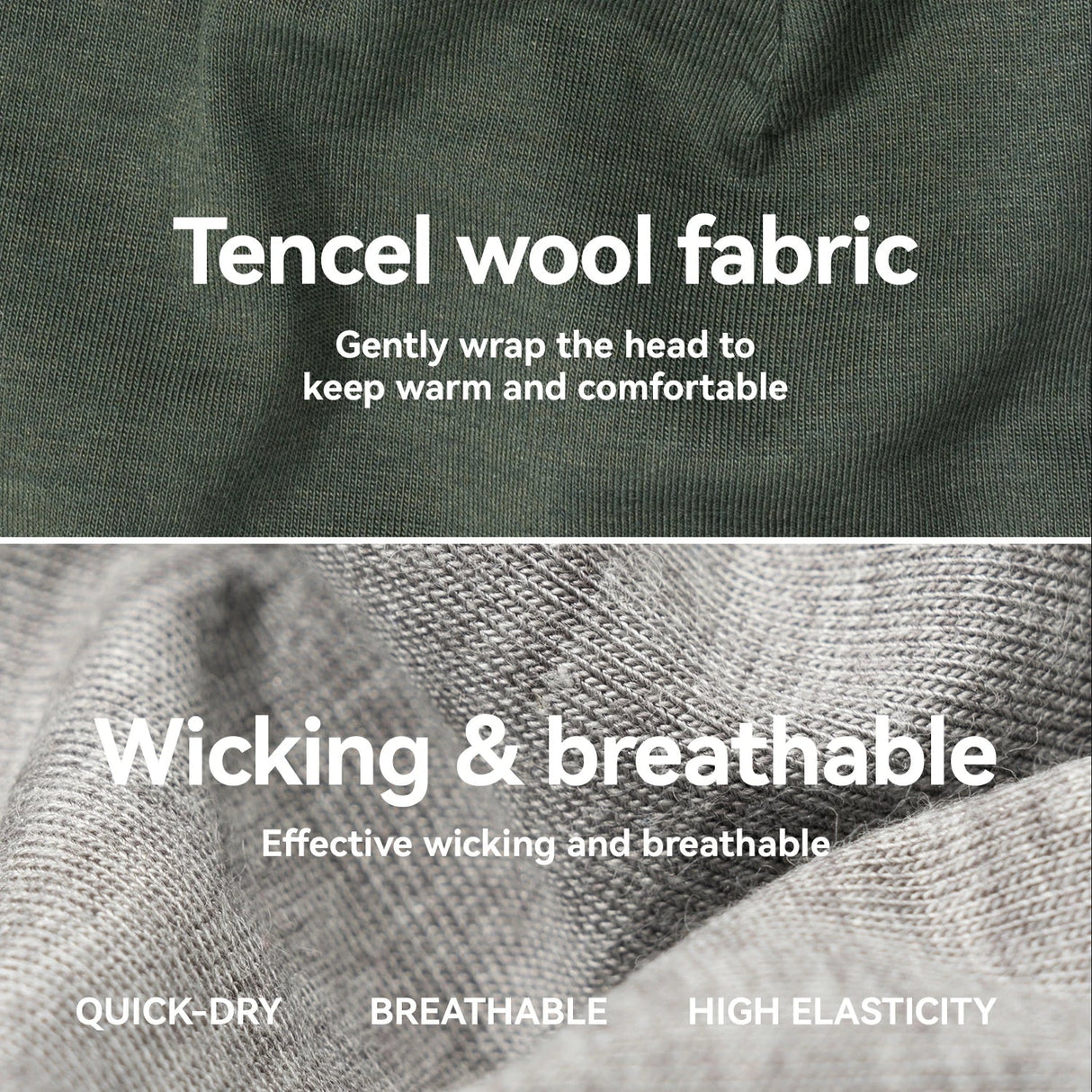 Winter Cap and Face Mask Set Merino Wool Thermal