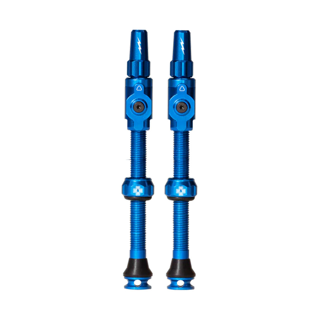 Big Bore Lite Tubeless Valve, 60mm, Pair - Blue NLS