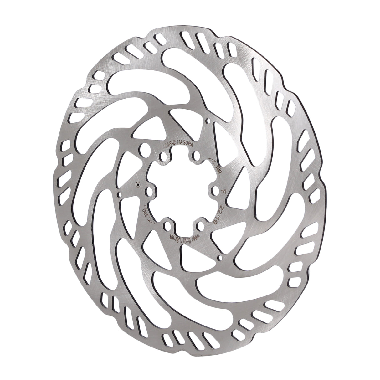 180mm Rotor, 6-Bolt , 2.0mm, MDR-C, Silver