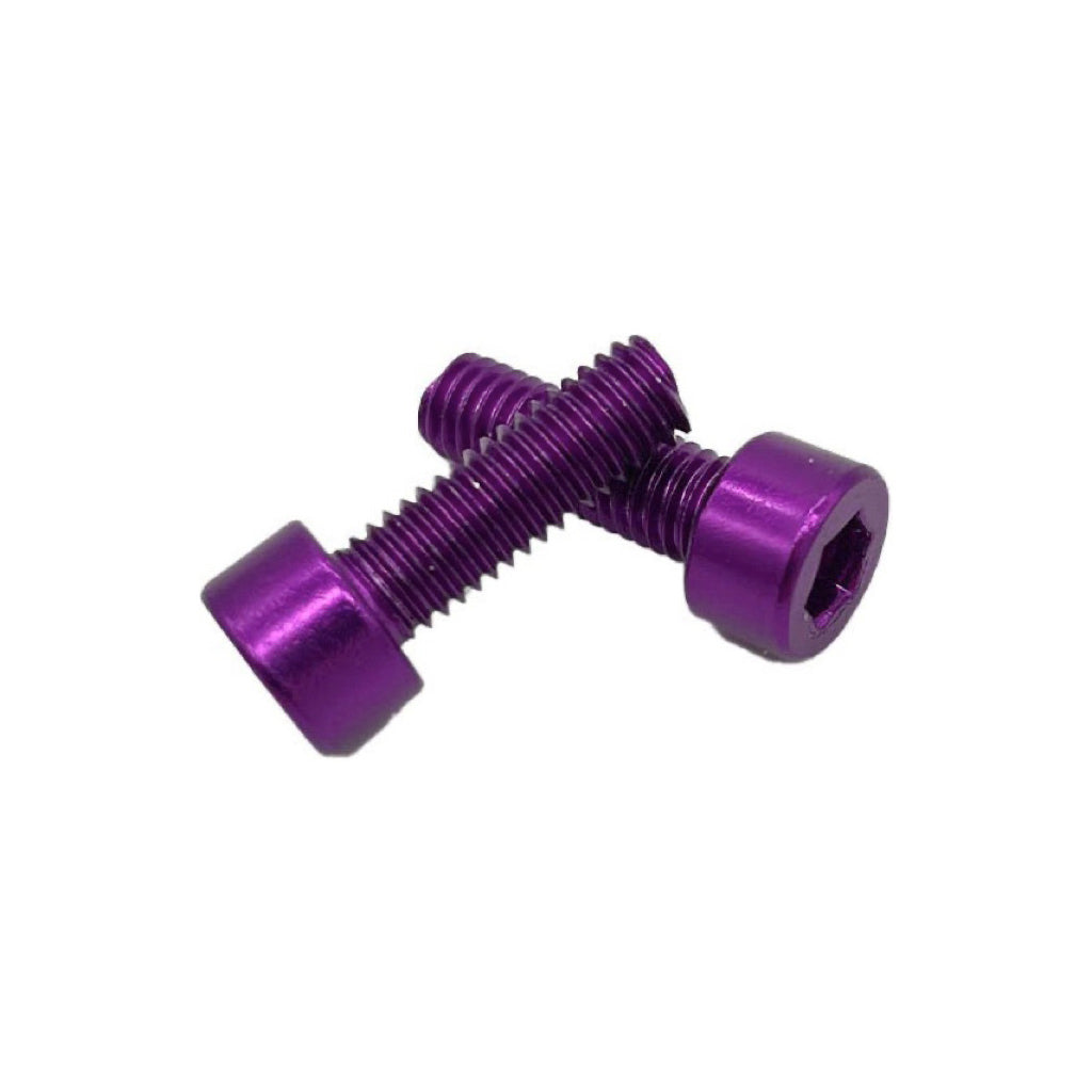 Anodized Cage Bolt, Purple, Pair