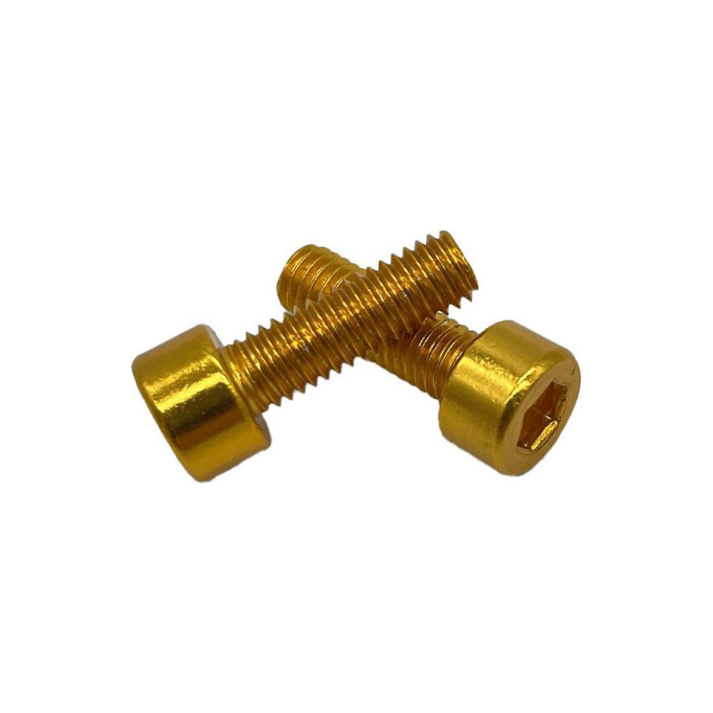 Anodized Cage Bolt, Gold, Pair