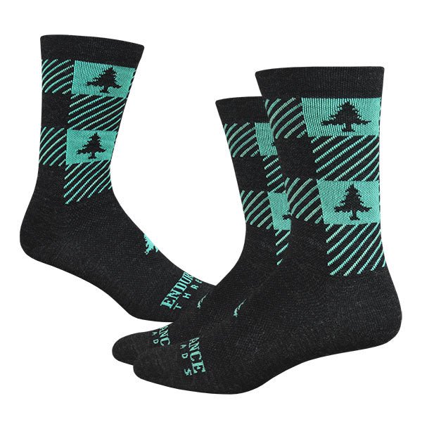 NEAF Check 6" Race Wool Sock - Fruity