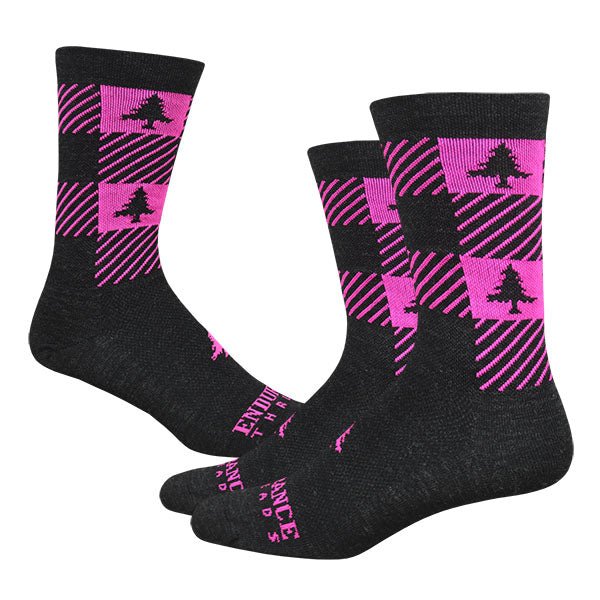 NEAF Check 6" Race Wool Sock - Fruity
