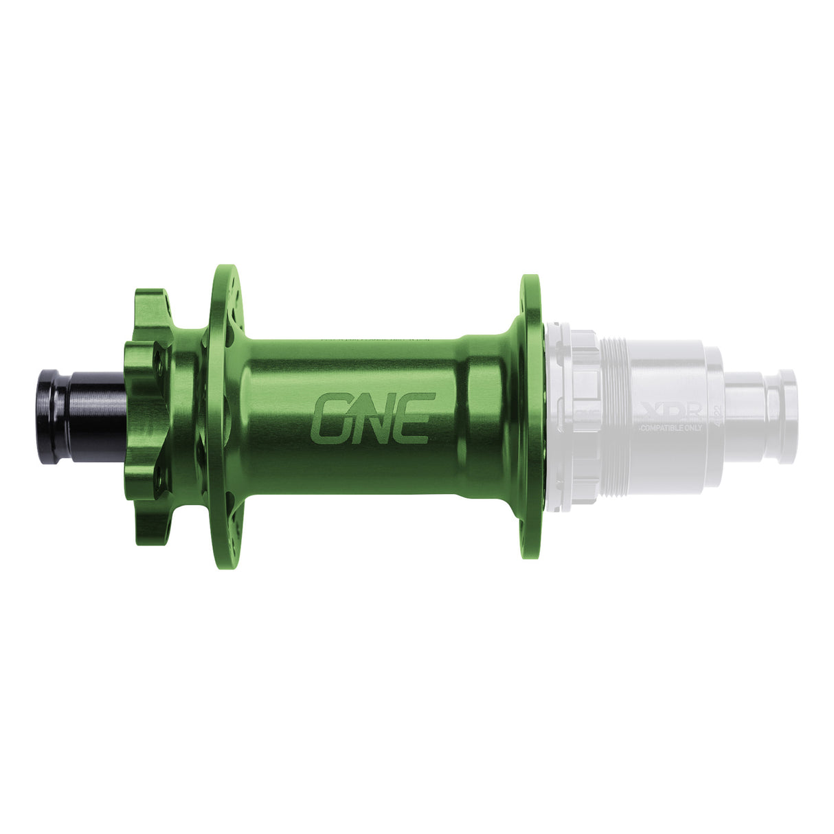 6B-Disc Rear Hub, 12x148mm, No FH, 32h, Dark Green