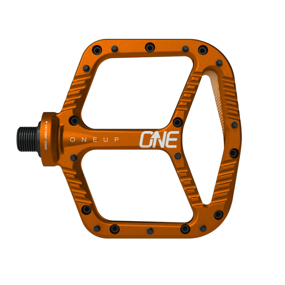 Aluminum Platform Pedals, Orange