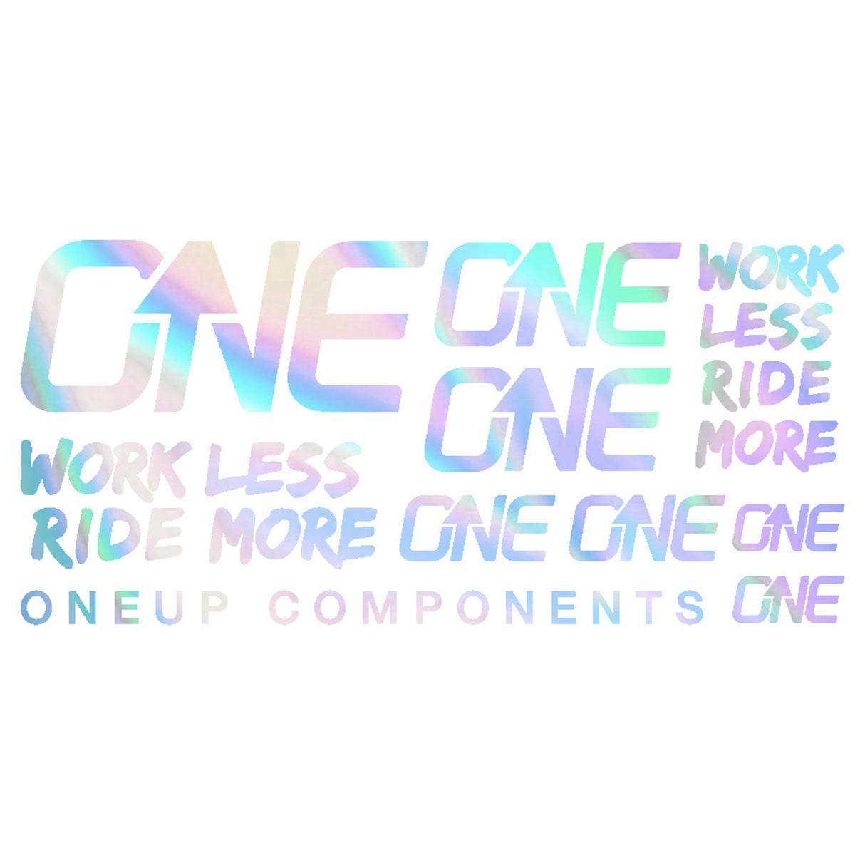 Riser Bar Decal Kit, Oil Slick