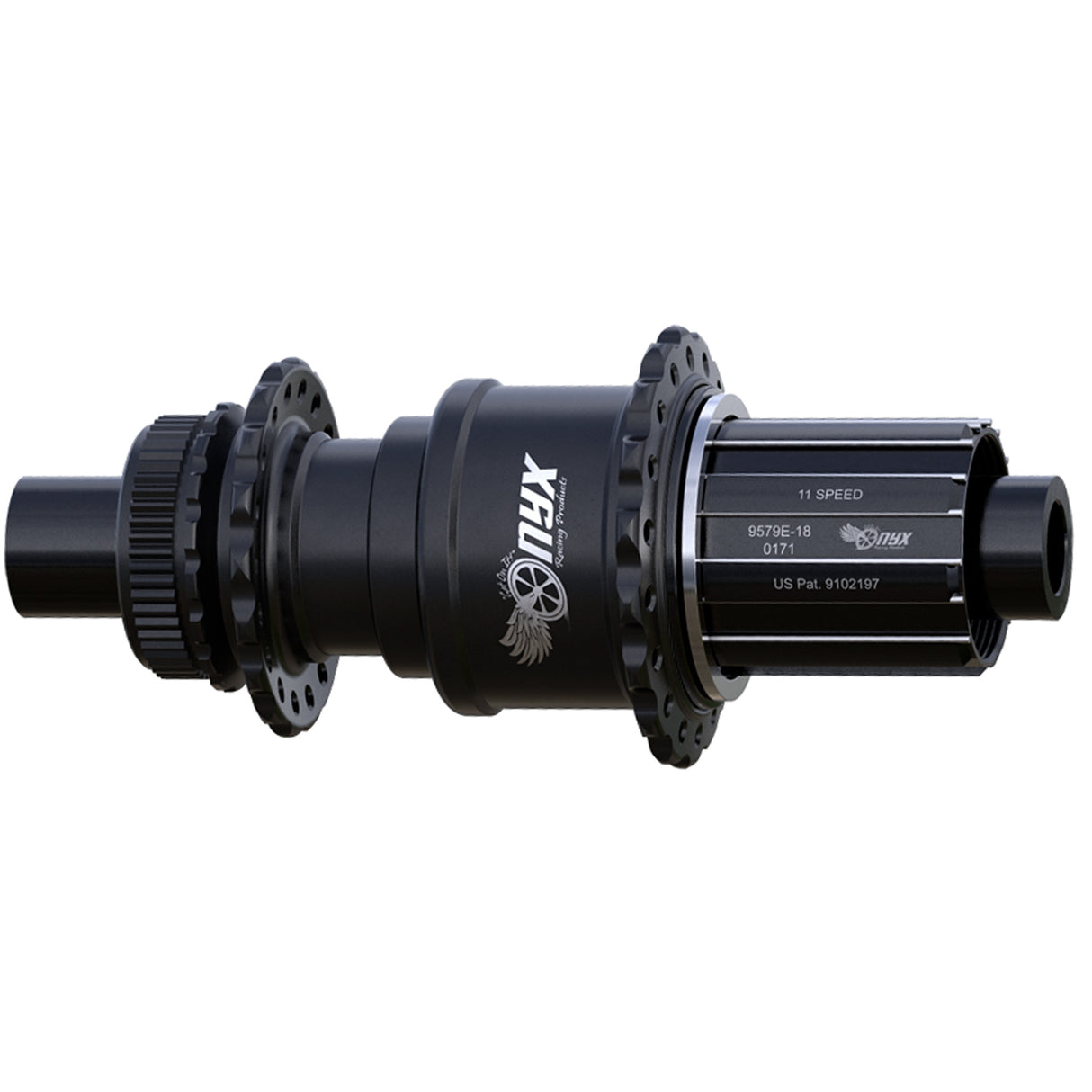 Vesper R TA Hub, CL 12x142mm HG 28h Matte Blk NLS