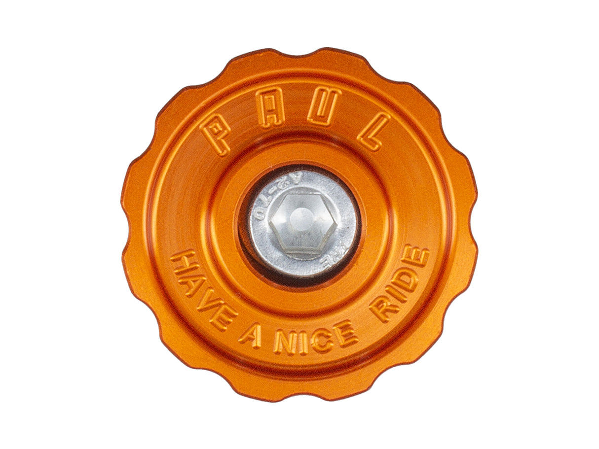 Aluminum Top Cap, Orange